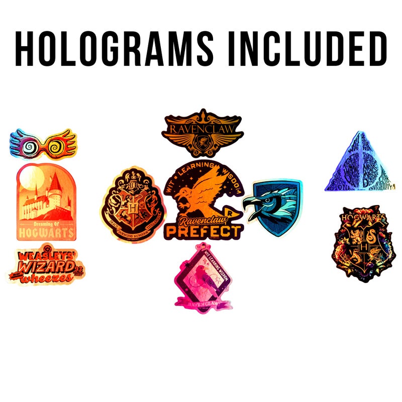 Conquest Journals Harry Potter Ravenclaw Vinyl Stickers  Unique Stickers Including Holograms  Waterproof and UV Resistant  Great for All Your Gadgets  Potterfy All The Things (120 Pack Variety Bundle) - Image 5